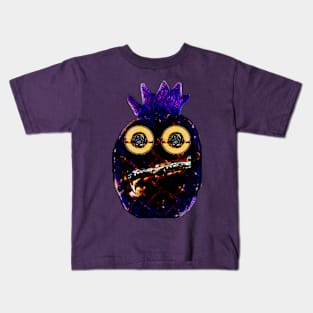 Ring-eyed pineapple dark purple Kids T-Shirt